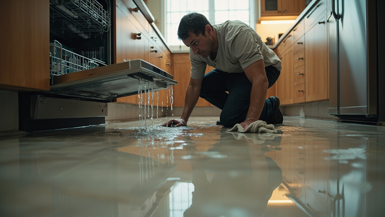 How We Stop Dishwasher Water Damage in Its Tracks