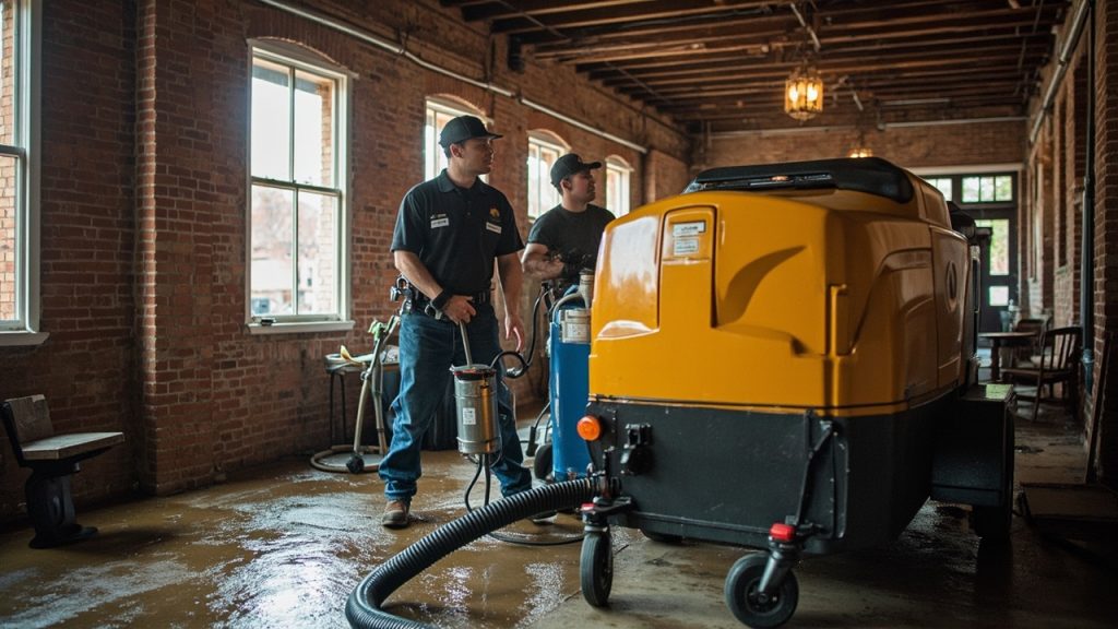 Emergency water extraction services for businesses