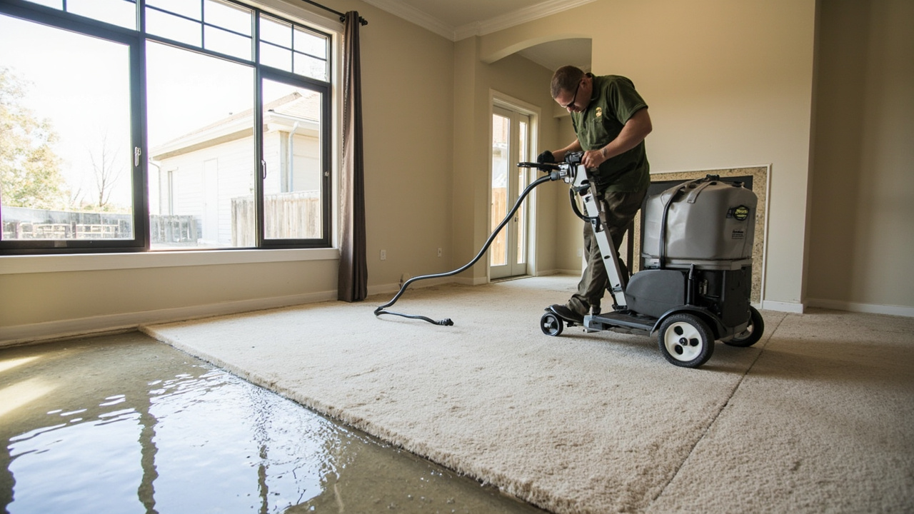 The main differences between a standard wet vac and professional water extraction