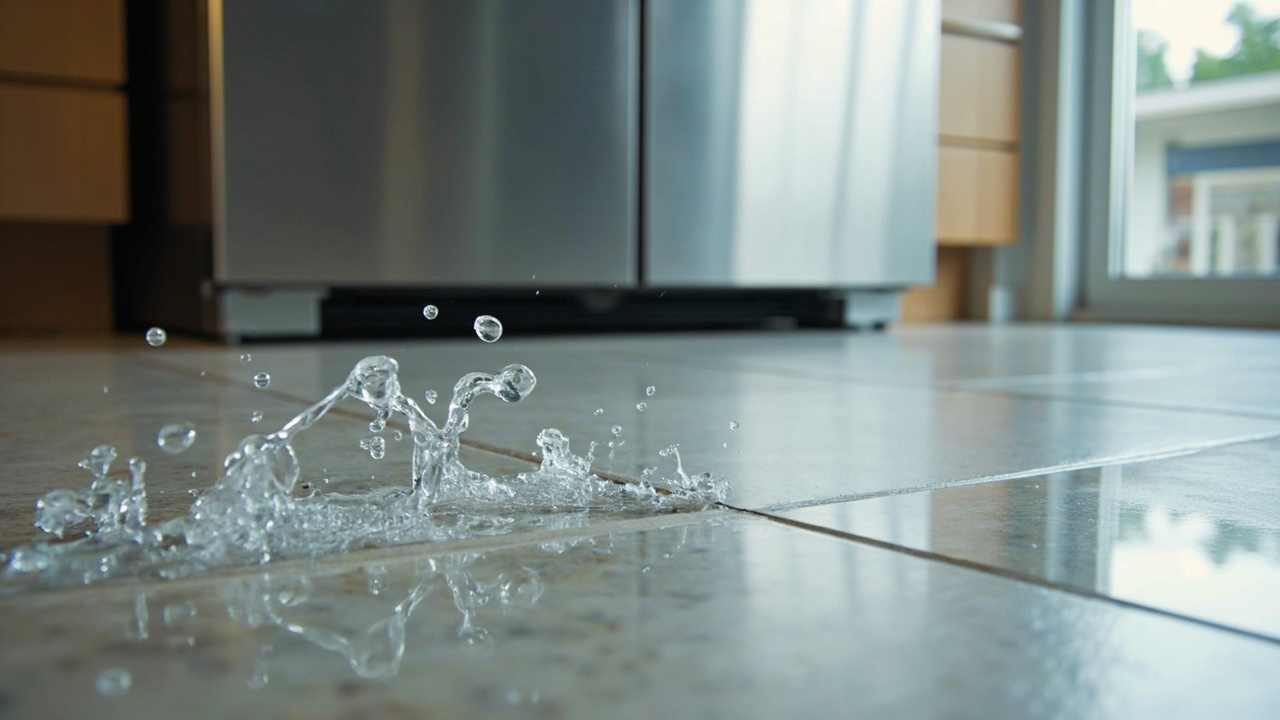 What to do if your refrigerator water line leaks across your Lakeview kitchen floor